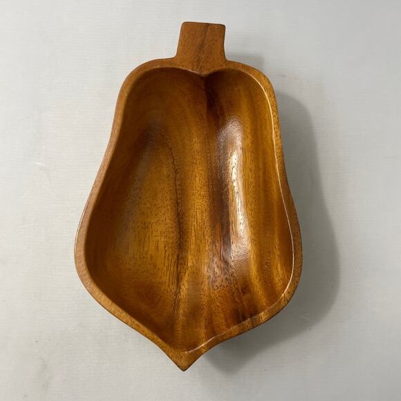 Handcrafted Monkey Pod Wood Bowl 8" for Console Dresser Coffee Table - Picture 2 of 4